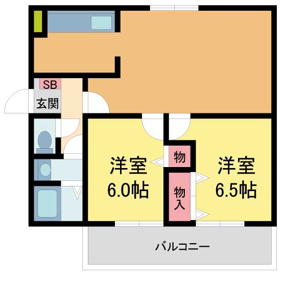 ピュア東甲子園の間取り