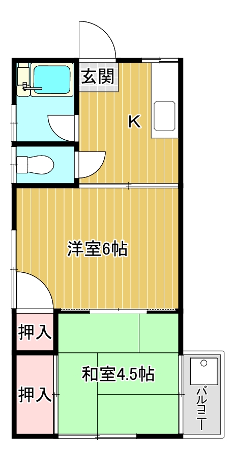 コーポ綾の間取り