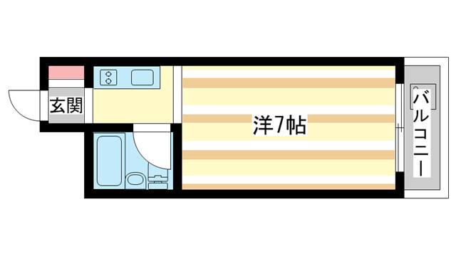 生駒市山崎新町のマンションの間取り