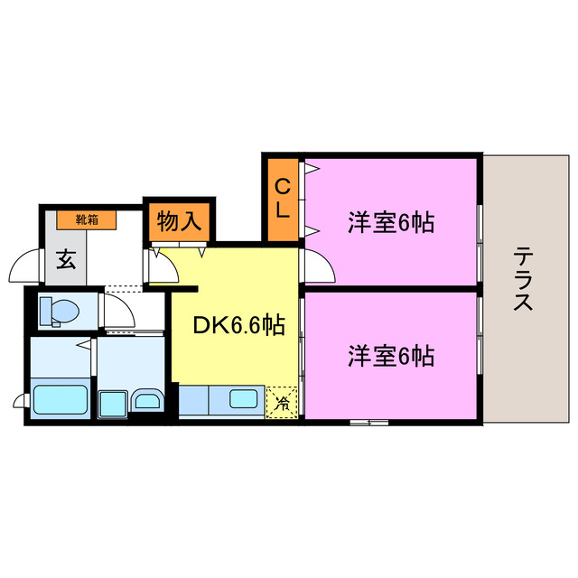 グレイスコート紫香楽の間取り