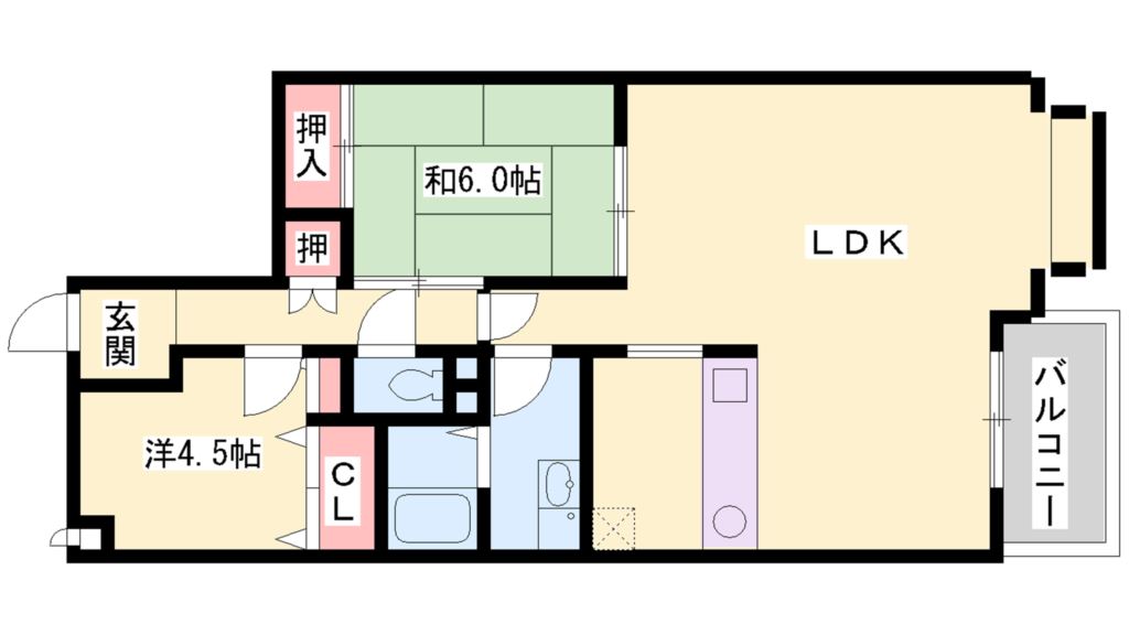 アインツ曽根の間取り