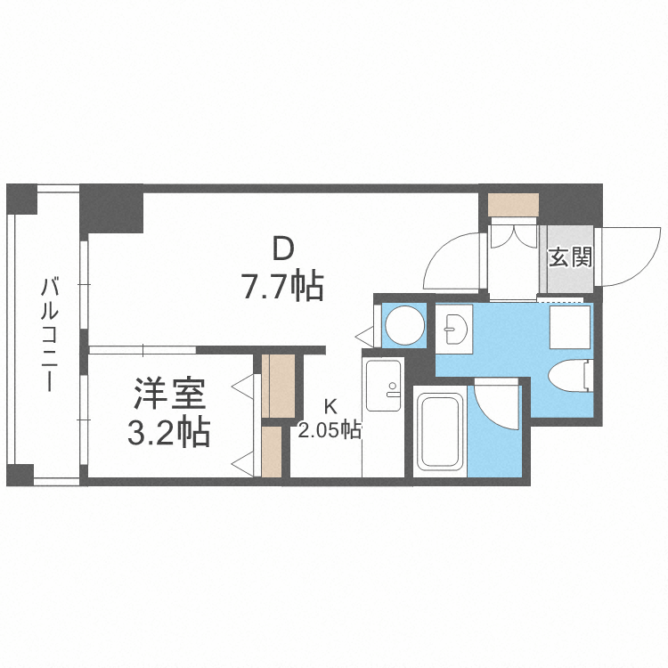 レジディア大通西の間取り