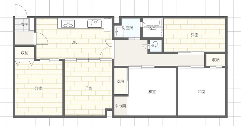 東松山市元宿のマンションの間取り