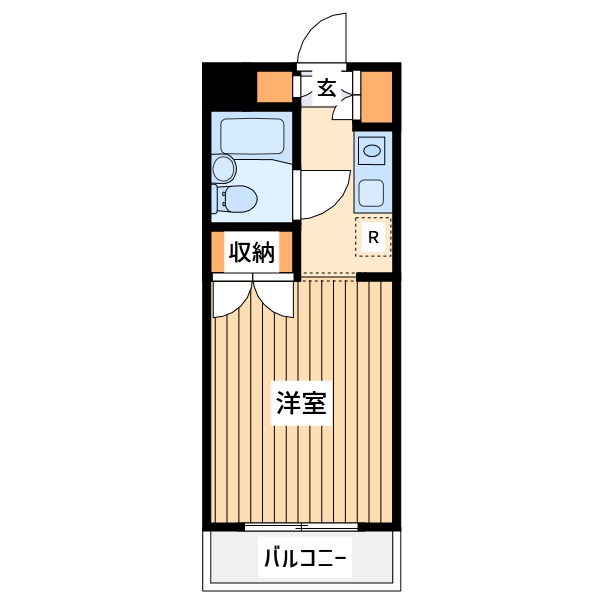 八王子市中野山王のマンションの間取り