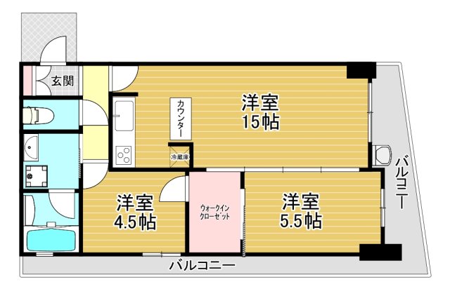 【エステムプラザ梅田EASTの間取り】