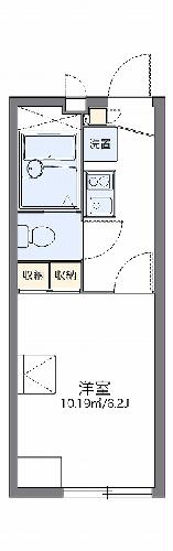 レオパレスシエナ九品寺Iの間取り