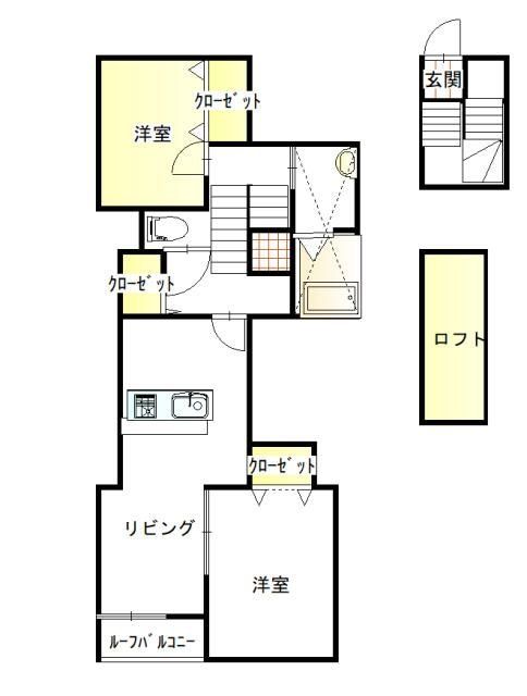 【ヴィラ・ユングフラウの間取り】