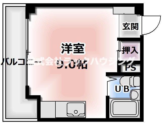 門真市中町のマンションの間取り