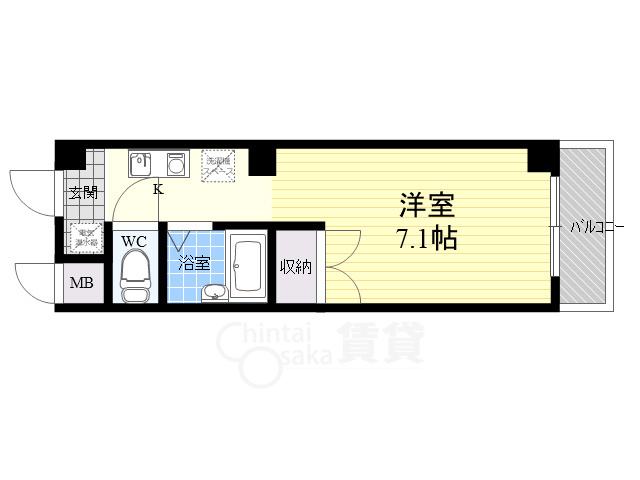 豊中市上新田のマンションの間取り