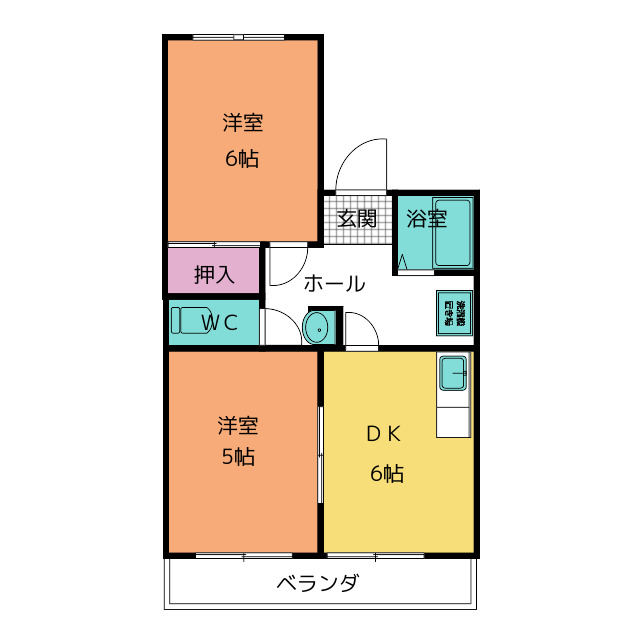 【パークヒルズ中平　Ｂ棟の間取り】