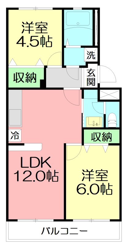 藤沢市辻堂元町のマンションの間取り