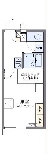 レオパレスみもざの間取り