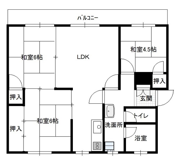 グラッツアモーレ高岡の間取り