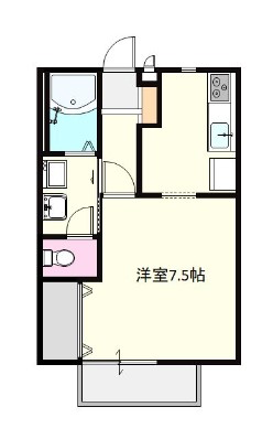 ソレジオ間涼の間取り