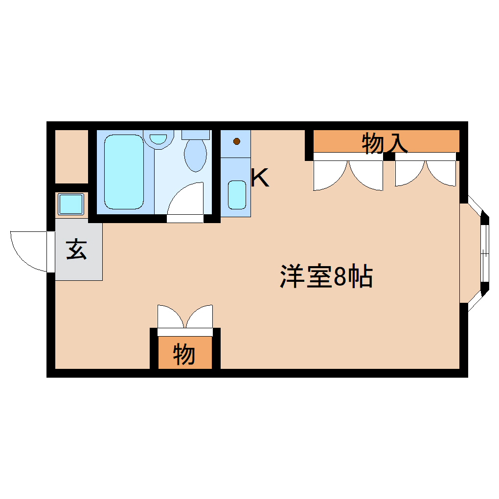 生駒市小瀬町のマンションの間取り