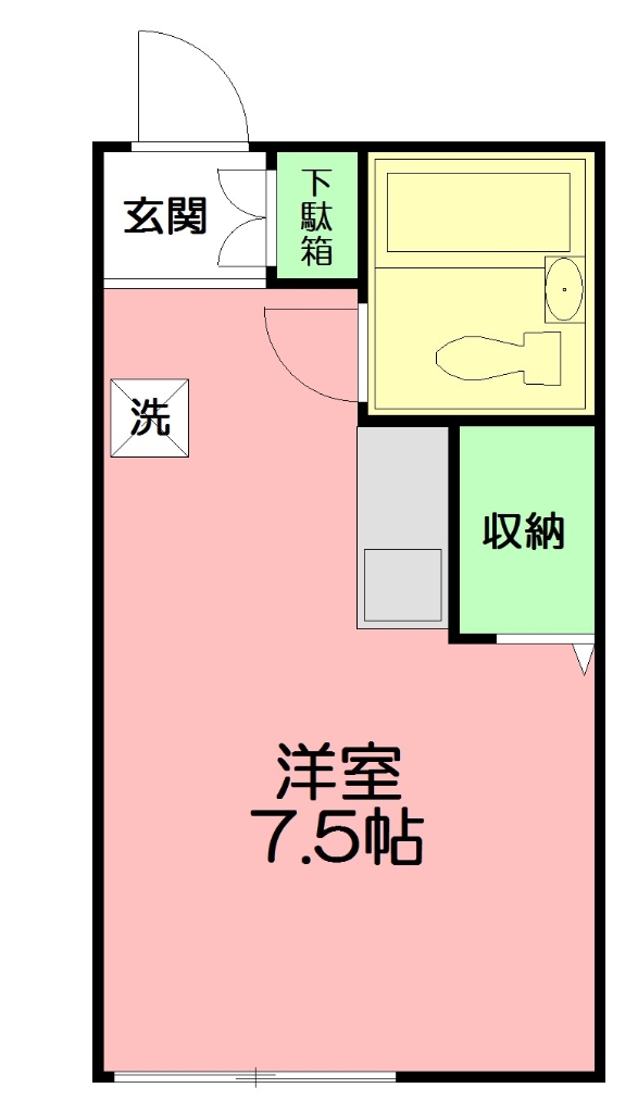 藤沢市辻堂のアパートの間取り