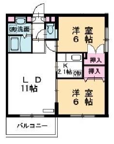 メイプルコート館坂の間取り