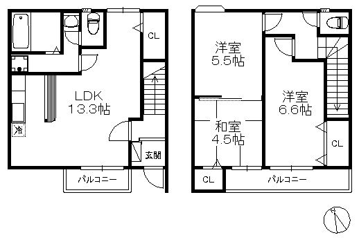 ポラリス大名小路の間取り