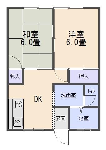 カトレアハイム本納の間取り