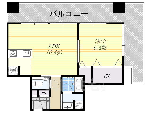 アーバネックス淀屋橋の間取り