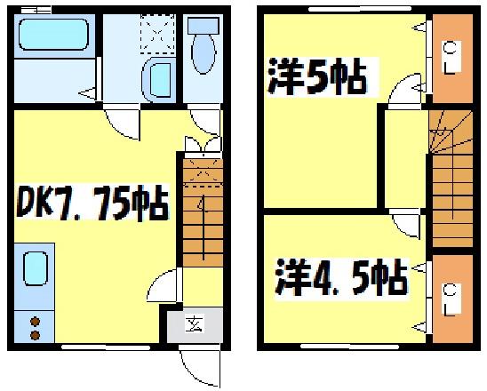 菊池郡大津町大字平川のアパートの間取り