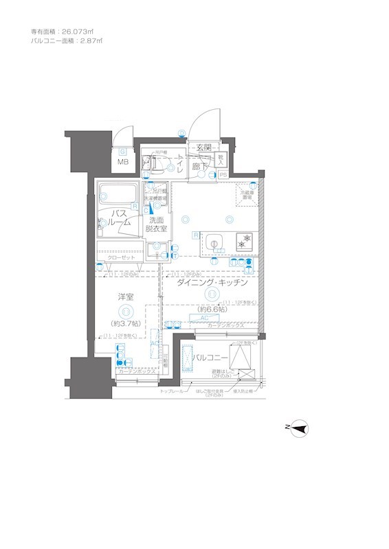 江東区大島のマンションの間取り