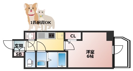 S-RESIDENCE都島Luxの間取り