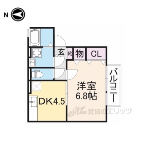 リヴェールシャトーＢ棟の間取り