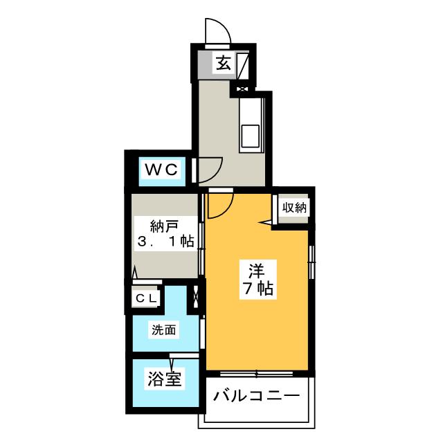 シェモア角割の間取り