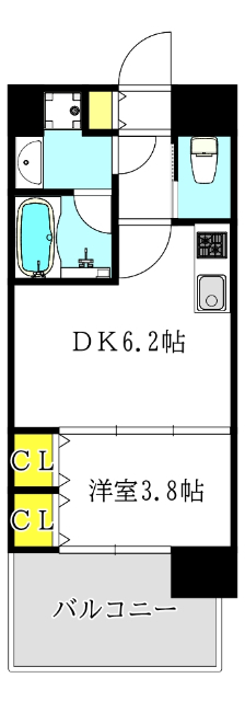 ビガーポリス５２８滝川公園IIIの間取り