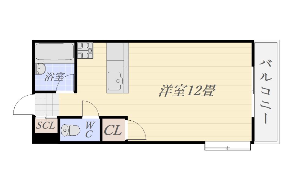 上杉第８マンション中央の間取り