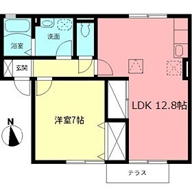 北相ハイツＥの間取り