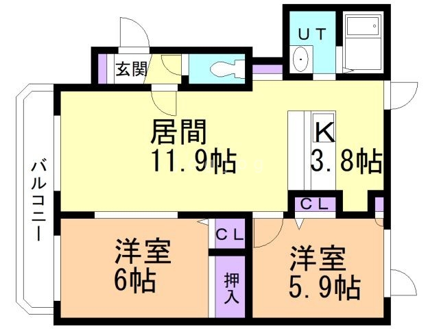 ディアレスト真駒内Ｃの間取り