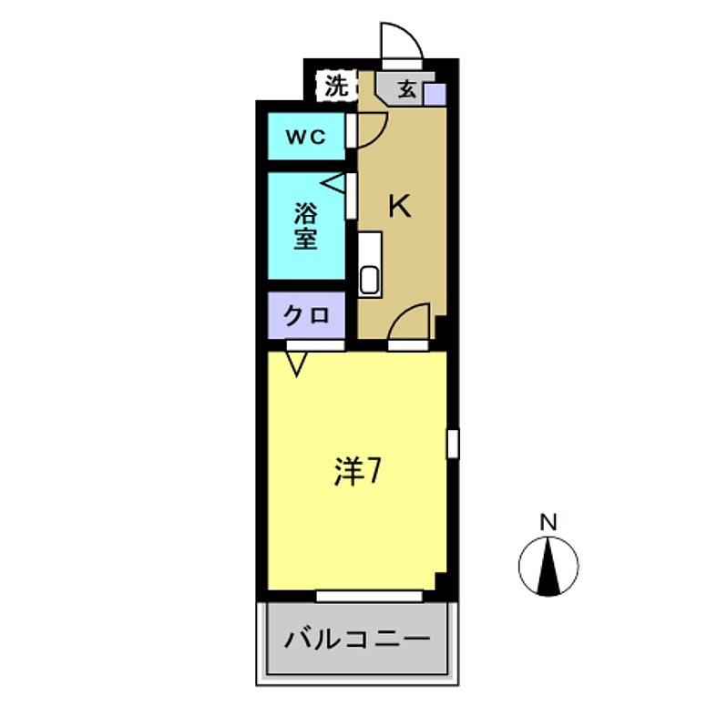 ハイツヤマオの間取り