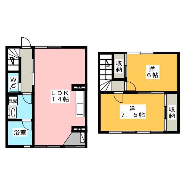 岐阜県瑞穂市別府（一戸建）の賃貸物件の間取り