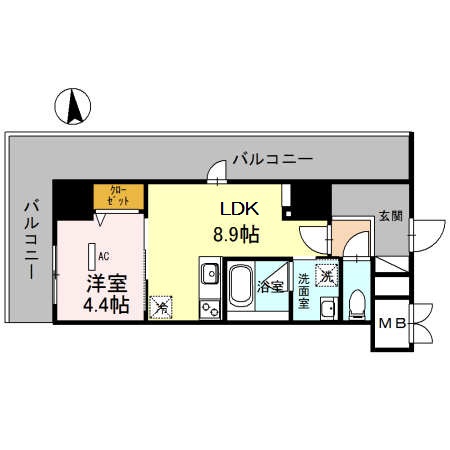 グランセジュール江坂の間取り