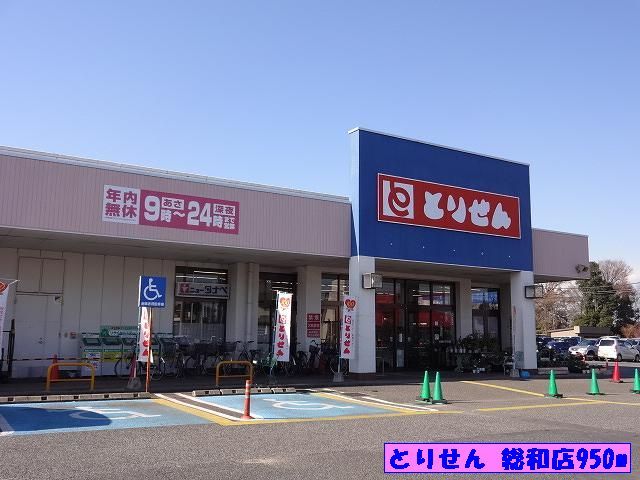 スーパー　とりせん総和店（スーパー）まで950m