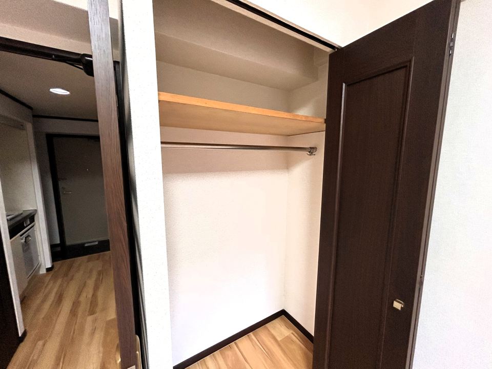 収納　１Ｒでは広めなクローゼット