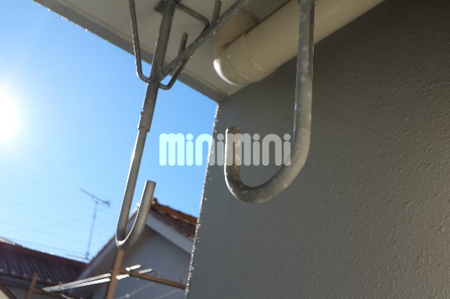 バルコニー　洗濯物を干せます