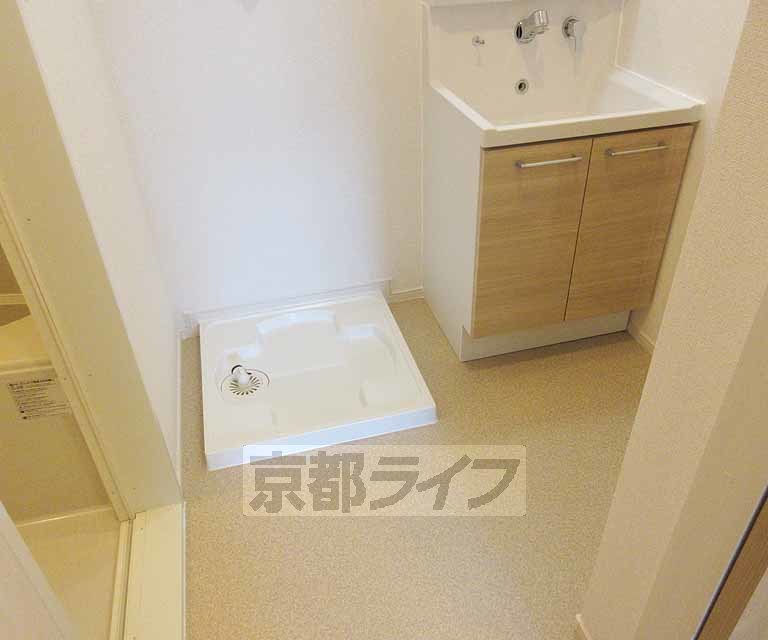 洗面設備　脱衣所ひろめの設計です