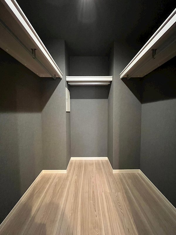 収納　大容量ウォークインクローゼットでお荷物の多い方も安心です