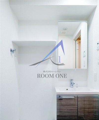 洗面設備　洗面台です。