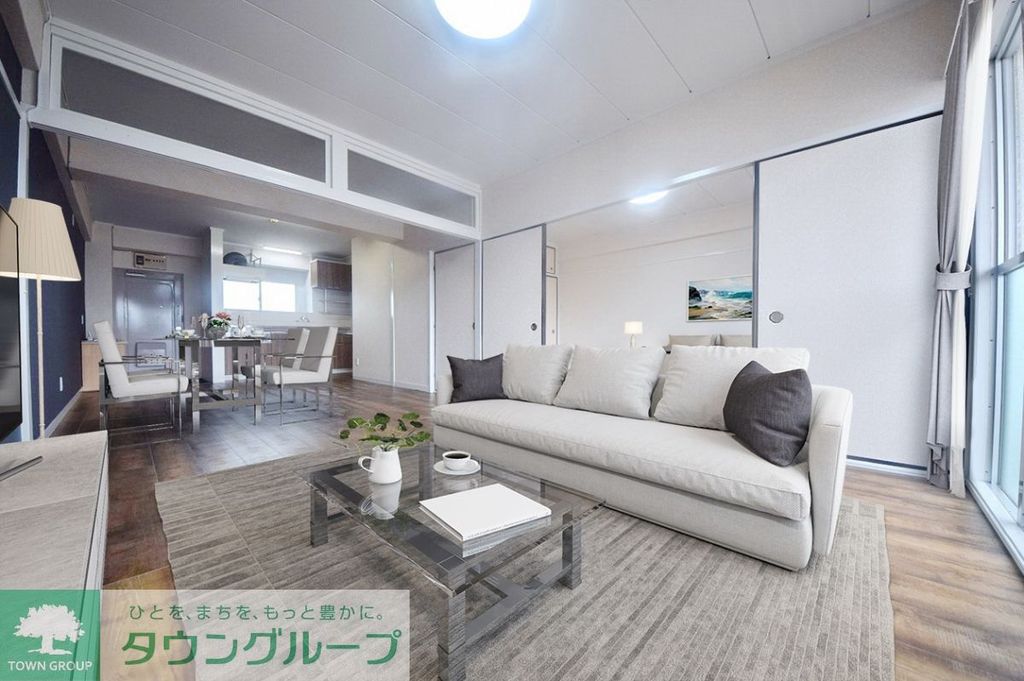 居室・リビング　バーチャルステージング