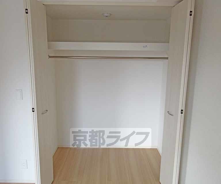 収納　奥行きのあるクローゼットですね！