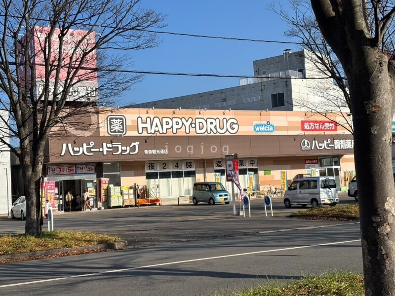 ドラックストア　ハッピー・ドラッグ青森観光通店（ドラッグストア）まで809m