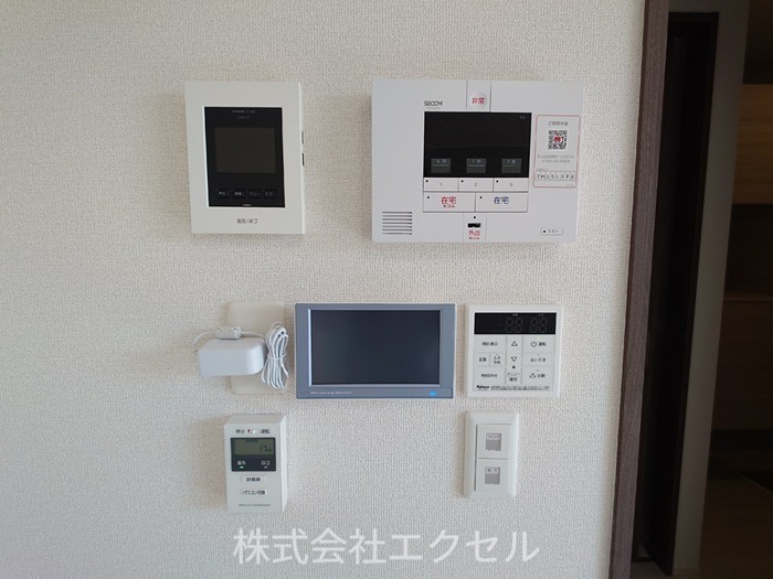 セキュリティ　モニター付きインターホンです。