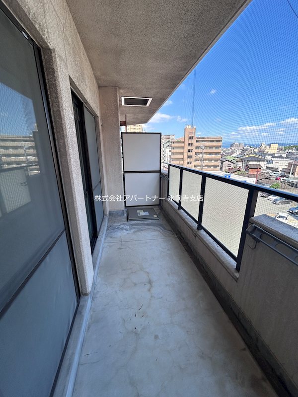 バルコニー　洗濯物も干しやすいです！