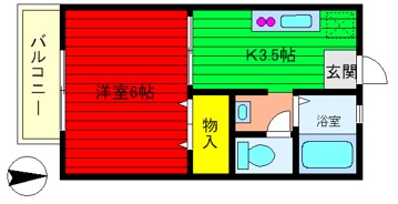 ヒエモトカラスヤマの間取り写真