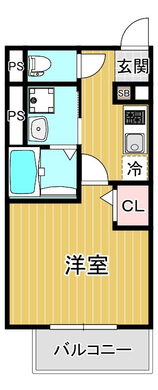 地下鉄千日前線 今里駅 徒歩13分 3階建 築4年の間取り写真