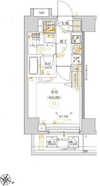 ベルシード横濱吉野町マキシヴの間取り写真